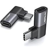 JSAUX 90 Degree USB-C Male to Female Adapter 2-Pack, 40Gbps Data Transfer, PD 100W, USB Type-C 3....