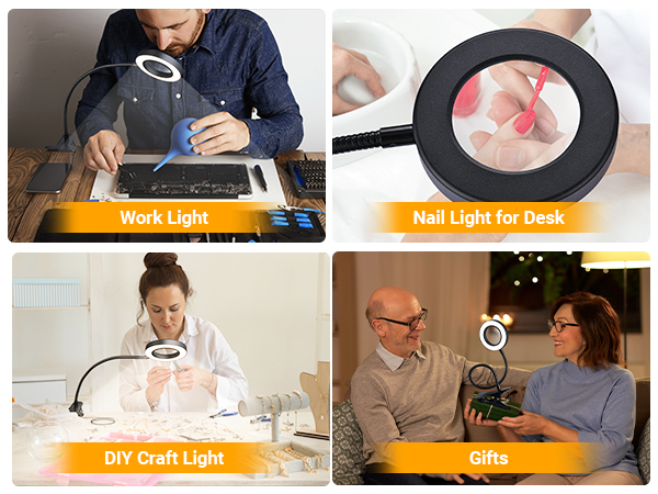 lighted magnifying glass with light reading light reading lamp magnifying glasses with light