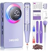 SAVILAND 50000RPM Nail Drill for Acrylic: 2024 Pro High Tech Fast Removal Electric Nails Drill Ki...