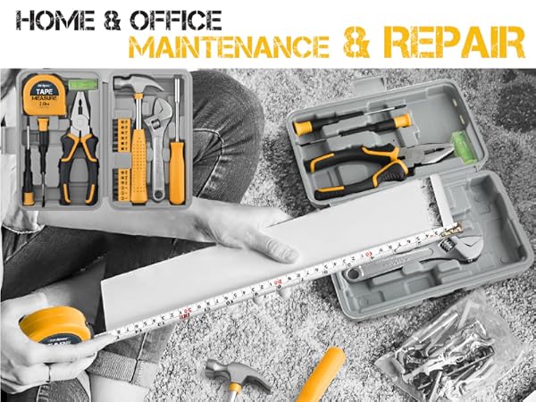 Hi-Spec 20pc Small Compact Home Office Basic Hand Tool Kit in Book-Sized Case