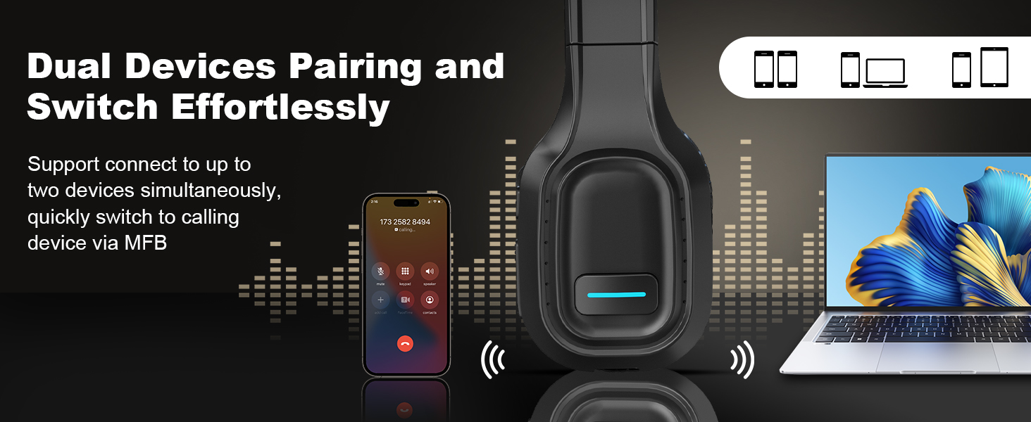 Single Ear Wireless Headphone l