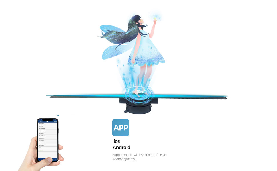 16.5 inch 3d hologram fan