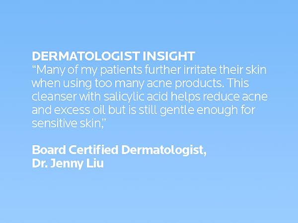 Derm insight: Great for patients w/ barrier damage caused by harsh acne products. gently reduces oil