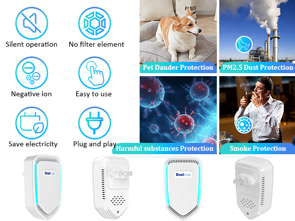 4Pack Air Ionizer for Home
