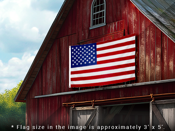 Farm House Barn Flag Spun Polyester 