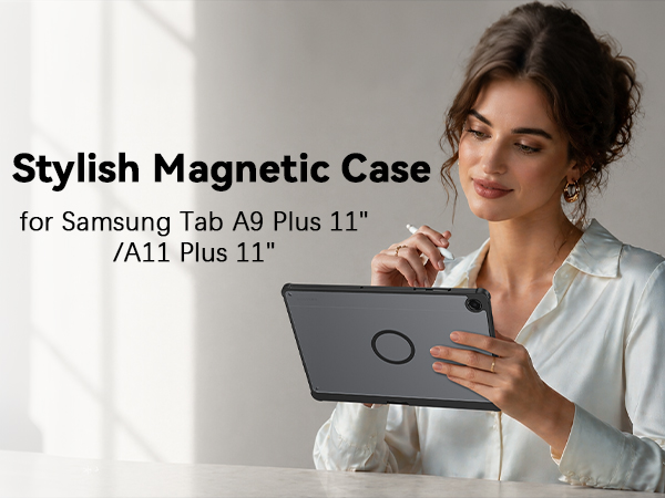 samsung galaxy tab a11 plus 11&amp;amp;#34; case magnetic samsung tab a9 plus case magnetic black case