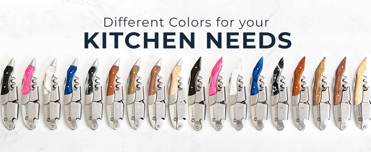 Manual Wine Key for Servers, Waiters, Bartenders