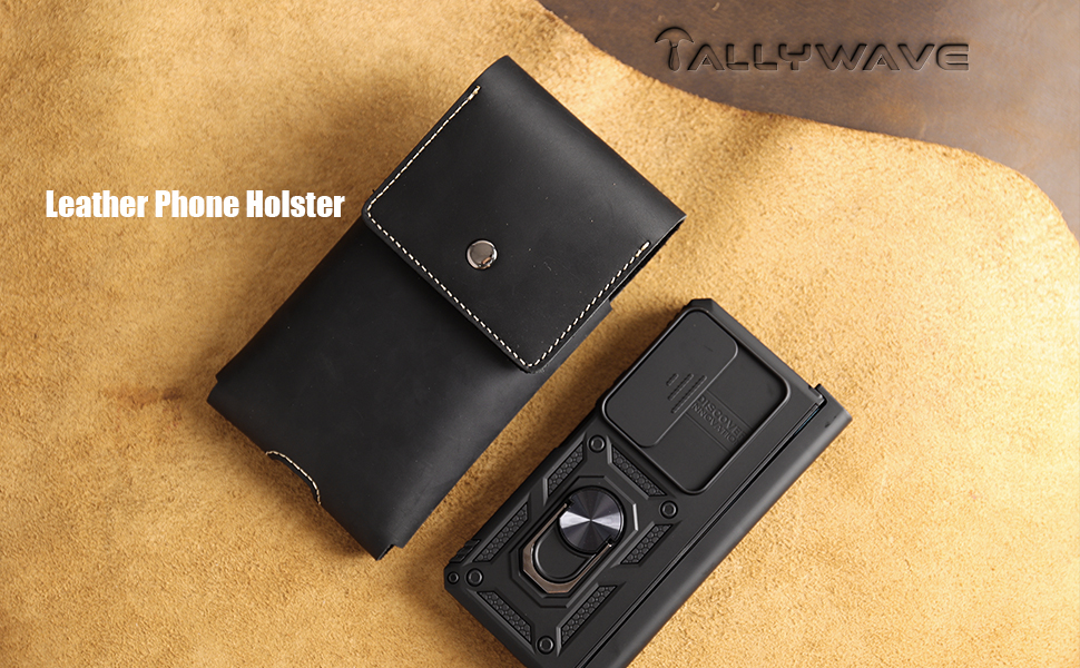 leather phone holster for belt