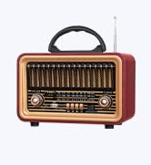 PRUNUS Retro Bluetooth Speakers,Vintage Decor,Small Wireless Speakers