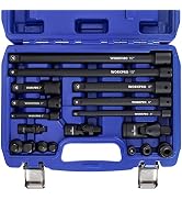 WORKPRO 18-Piece Drive Tool Accessory Set, Includes Socket Adapters, Extensions, Universal Joints...