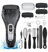 Electric Callus Remover for Feet - with Larger Grinding Head, Portable Pedicure Kit Foot File Cal...