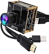 ELP 4K HDMI USB Camera Wide Angle for Computer Monitor Simultaneously Output Mini PC Camera UVC U...