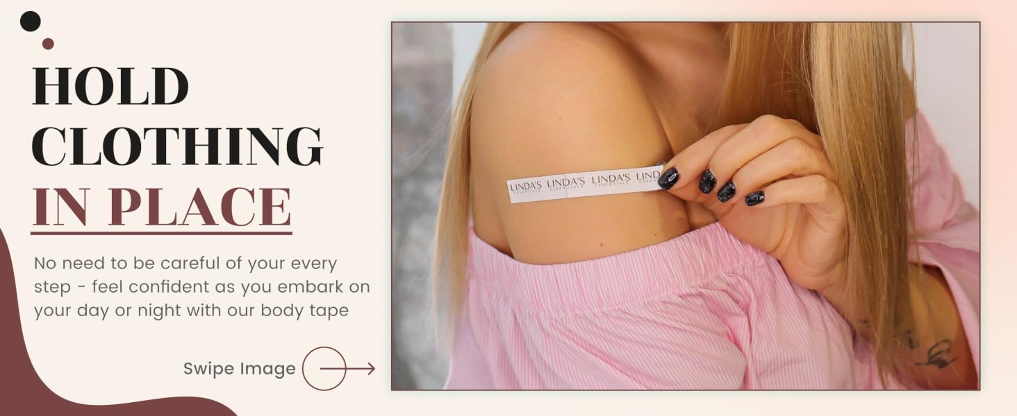 dress tape fabric to skin