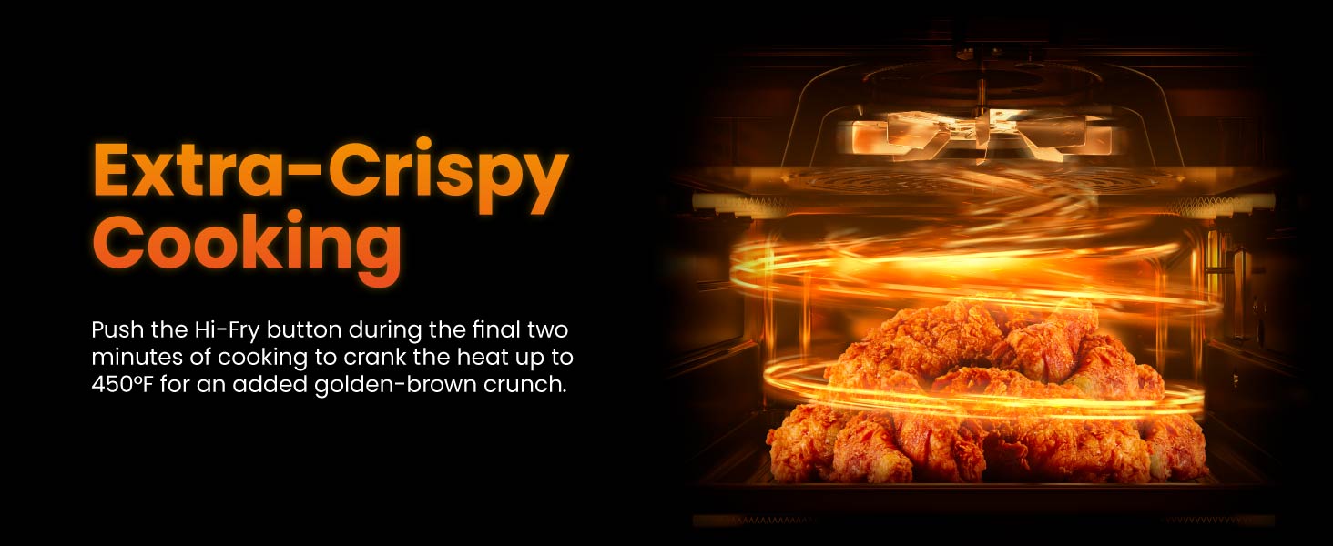 Extra crispy cooking