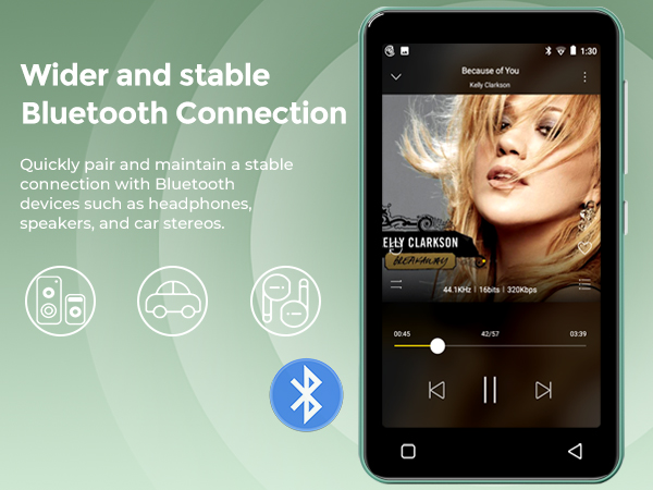 mp3 player with bluetooth spotify