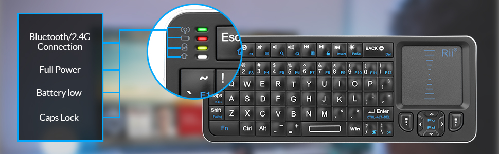 Rii bluetooth keyboard wireless mini keyboard