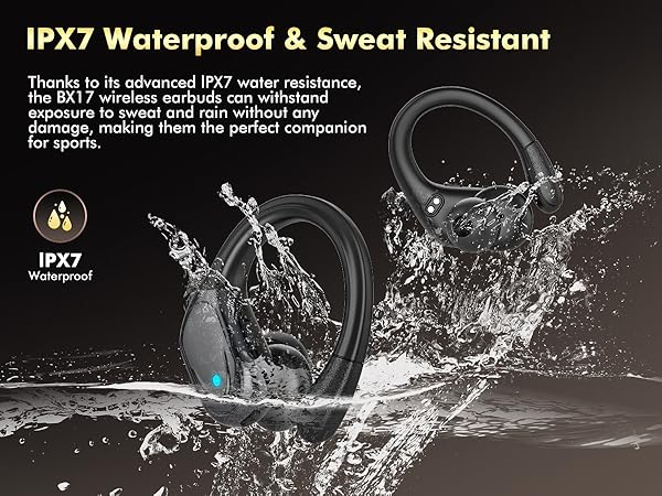 ear buds with IPX7 waterproof