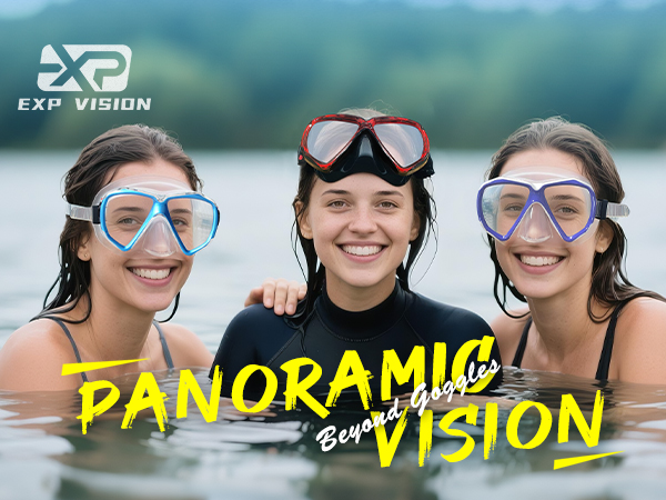 Swim Goggles Adult with Nose Cover, Clear Diving Mask Wide View No Blurring for Men Women Youth