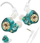 Wired Gaming Earbuds with Mic, 11mm Dynamic Driver HiFi in Ear Monitors, 3-Way Adjustable Tuning ...
