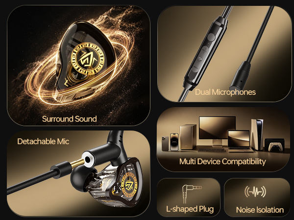 Wired Gaming Earbuds 2a