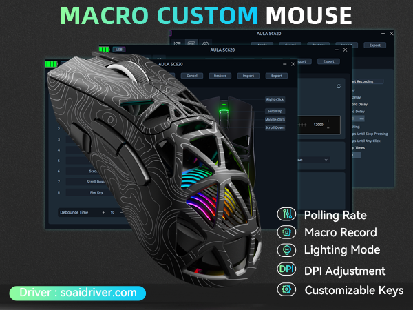 AULA SC620 wireless gaming mouse