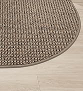 BEQHAUSE Dirt Trapper Door Mat 17" x 30" Half Circle Non Slip Washable Doormats Entrance Rugs Abs...