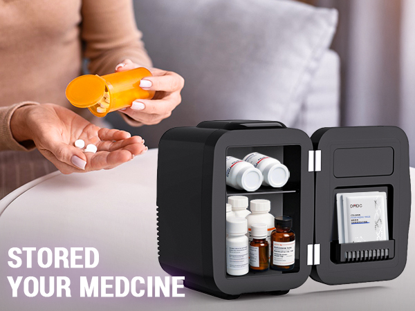 Mini Fridge Small Refrigerator Portable Thermoelectric Cooler and Warmer Fridge