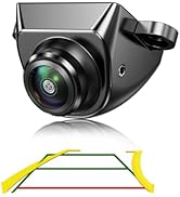 GreenYi Car Backup Camera with Dynamic Trajectory Guide Line, AHD1080P Reverse Rear View Cam, Adj...