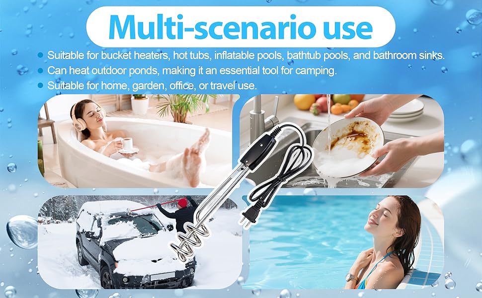 1000W-110V Immersion Water Heater