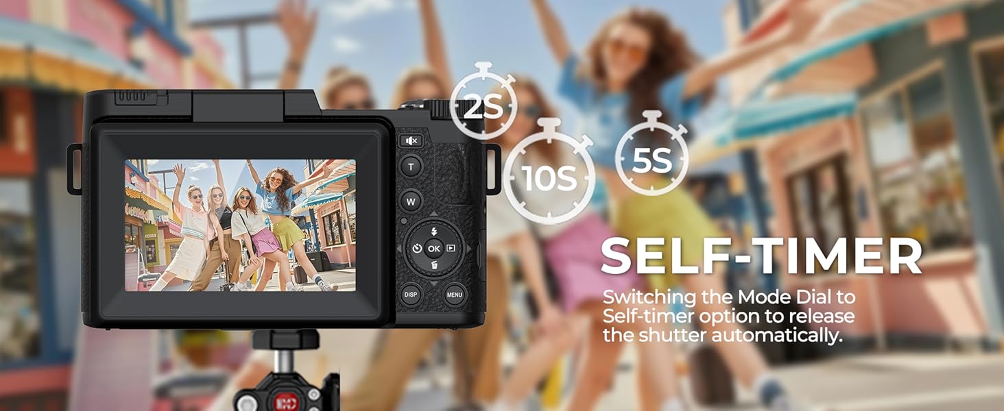 photography cameras for beginners self-timer