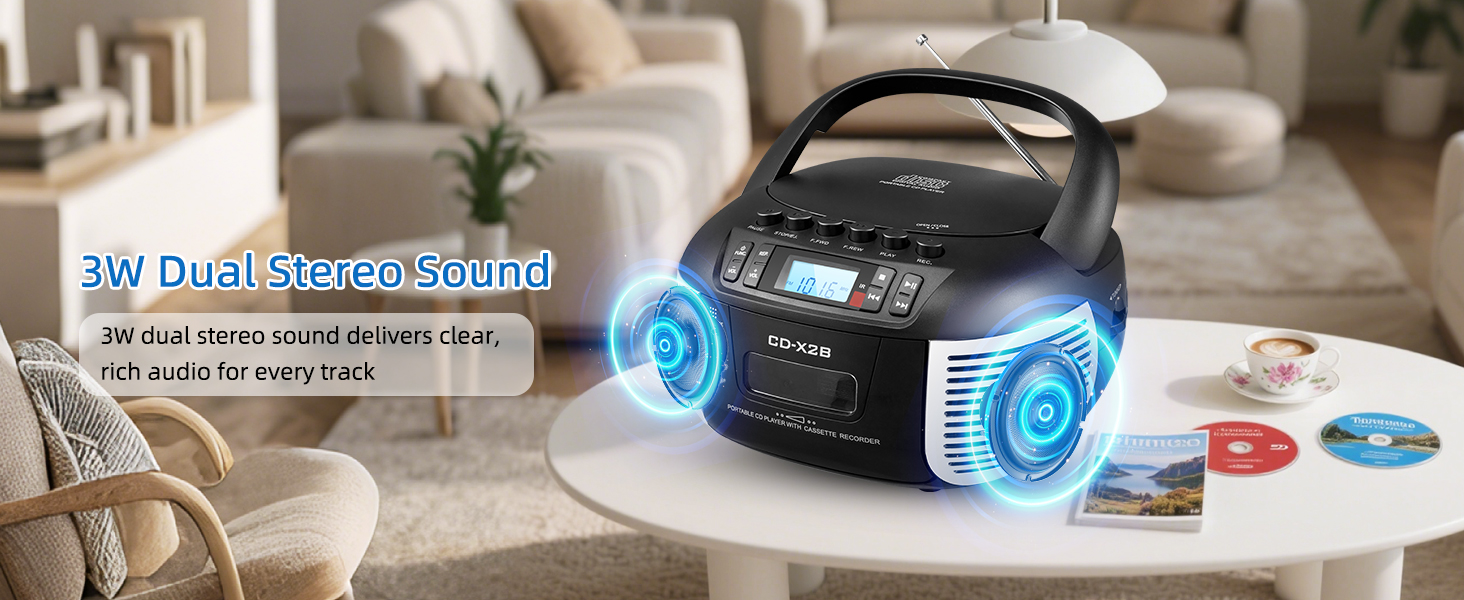 CD and Cassette Player