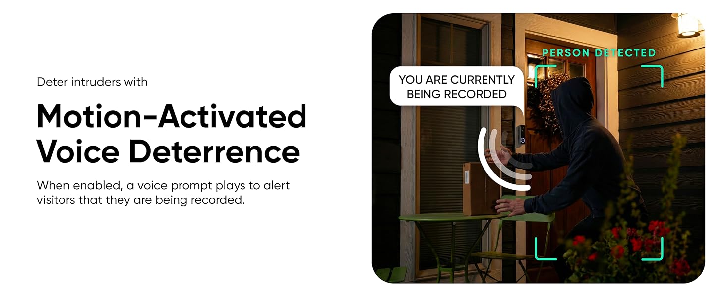 Wyze Battery Video Doorbell Deterrance