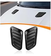 KHGUZ 2PCS Car Hood Vents, Automotive Scoop Bonnet Air Vents Engine Hood Kit, Vehicle Exterior De...