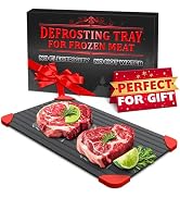 Defrosting Tray for Frozen Meat - Defrosting Tray 14x8 inch Meat Defroster Uniform Thawing and Hi...