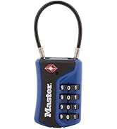 Master Lock 4697D Set Your Own Combination TSA Approved Luggage Lock, 1 Pack, Colors may vary
