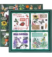 675Pcs Plants Floral Scrapbook Stickers Kit Vintage Flowers Butterfly Mushroom Transparent Waterp...