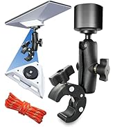 [2025 New Version] Starlink Mini Mount Adjustable Clamp RV Ladder Roof Rail Pole Pipe, Boat Mount...