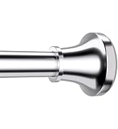 Shower Curtain Rod Spring Tension,Chrome Adjustable Stainless Steel Shower Rods for Bathroom 1 In...
