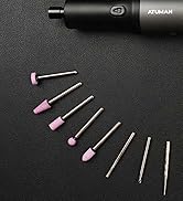 ATuMan Cordless Rotary Tool Kit, 7.2V with Higher Torque, More Powerful, 5 Speeds 10000 to 28000 ...