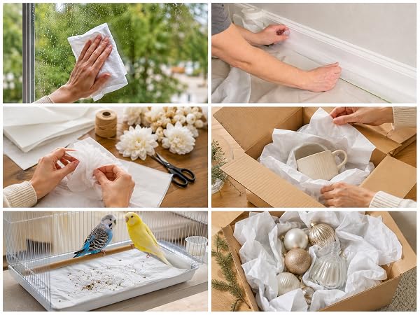 White newsprint packing paper