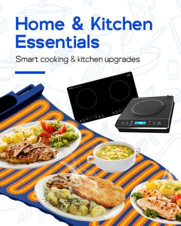Upgrade your space with high-tech cooktops, warming trays, and stylish home essentials.