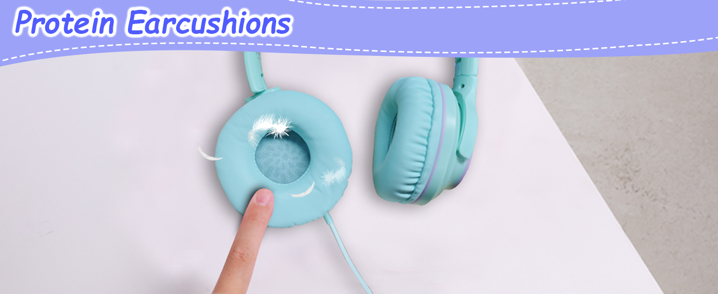soft earcups headphones for kids