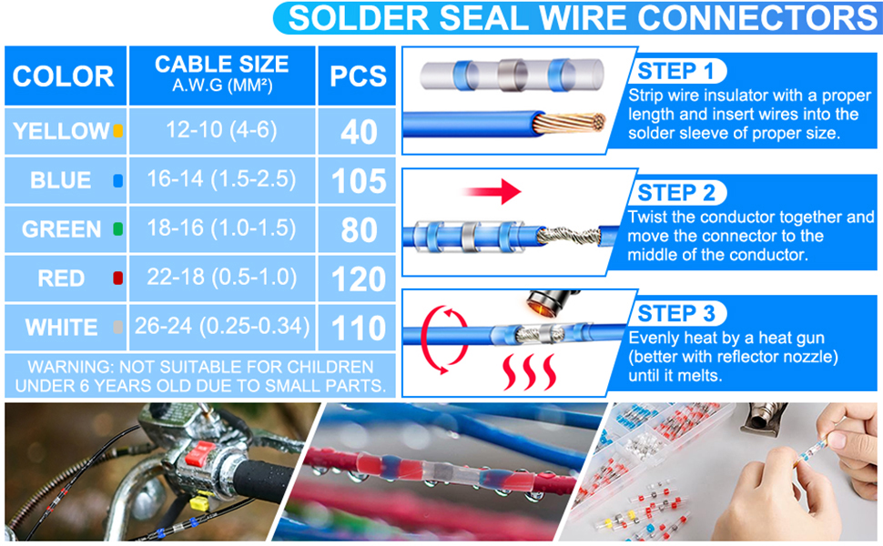solder seal wire connectors