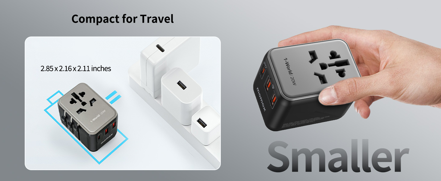 MOMAX Travel Plug Adapter