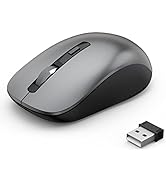 J JOYACCESS Bluetooth Mouse, 2.4G Wireless Bluetooth Mouse Dual Mode(Bluetooth 5.0/3.0+USB), Comp...