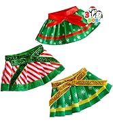 JOYIN 3 Pack Xmas Clothing for Doll Plush Dance Skirt Set, Christmas Decorations, and Holiday Spe...
