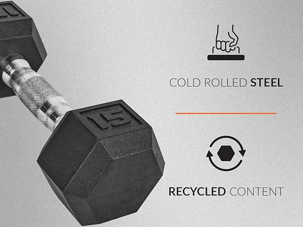  Rubber Dumbbells Multiple Sizes Weightlifting Compact Home Gym Set Pesas de Goma para Ejercicio