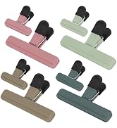 TACGEA Chip Clips, 8 Pack Food Clips, Upgrade Wide Open Bag Clip for Food Storage with Air Tight ...