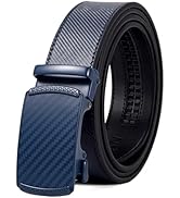 VATAN Men's Belt Leather Ratchet Belt for Men Dress Casual Every Day with Adjustable Buckle, Trim...