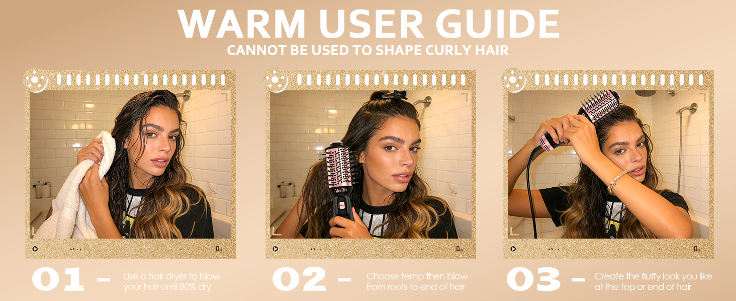 Hair Blow Dryer Brush for Travel